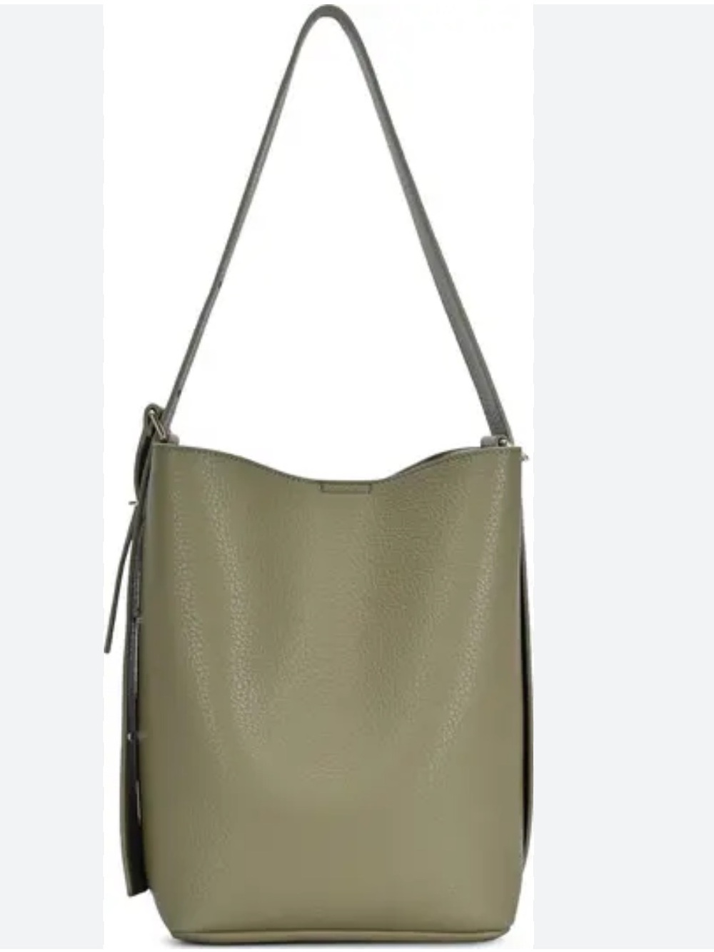 Rachel Zoe Olive Green Faux Leather Bucket Hobo brand new without tags